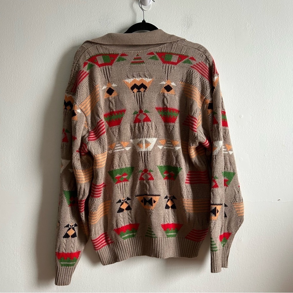Vintage Sz L Gringos Relaxed Mexican Inspired Knit Sweater - Picture 7 of 9